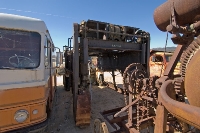 DSC_3342 Many amazing vehicles and implements of origin and times of industrial development are on display at the Motor Transport Museum in Campo, CA